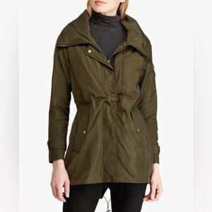 Ralph Lauren hidden hood rain coat
